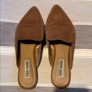 Steve Madden Brown Suede Mules